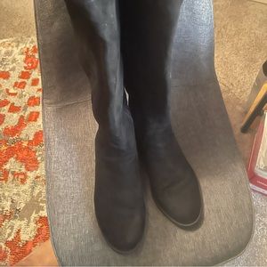 Black tall over the knee boots wore about 3 times
